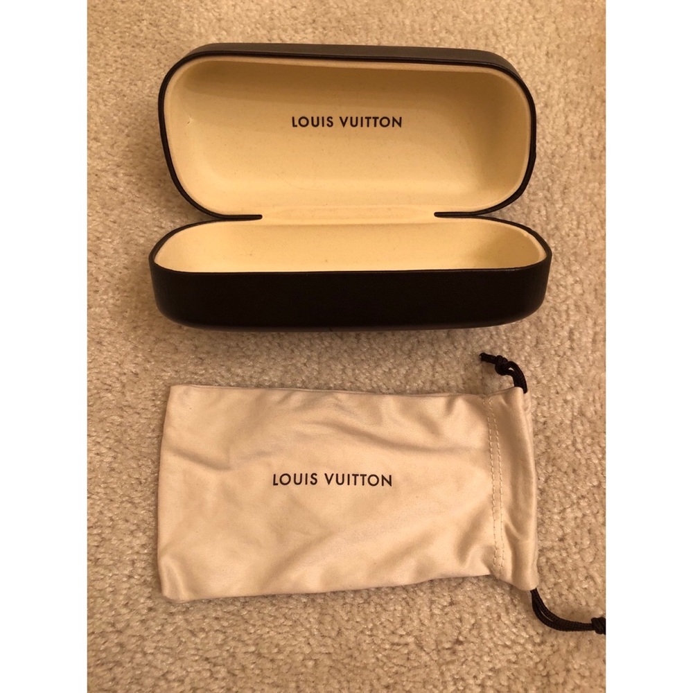 Louis Vuitton Sunglass Case and Bag (Authentic)